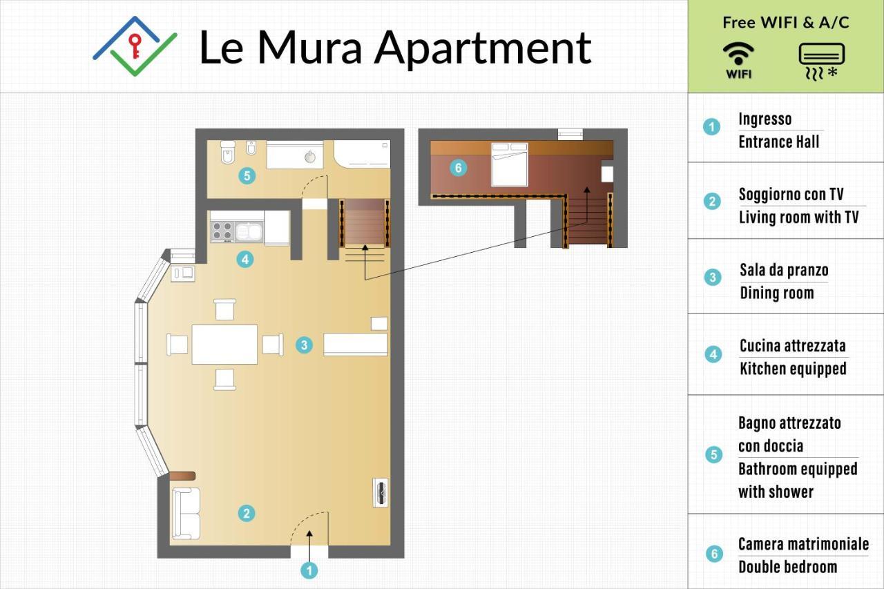 פיזה Le Mura Apartment By Tuscanywego מראה חיצוני תמונה